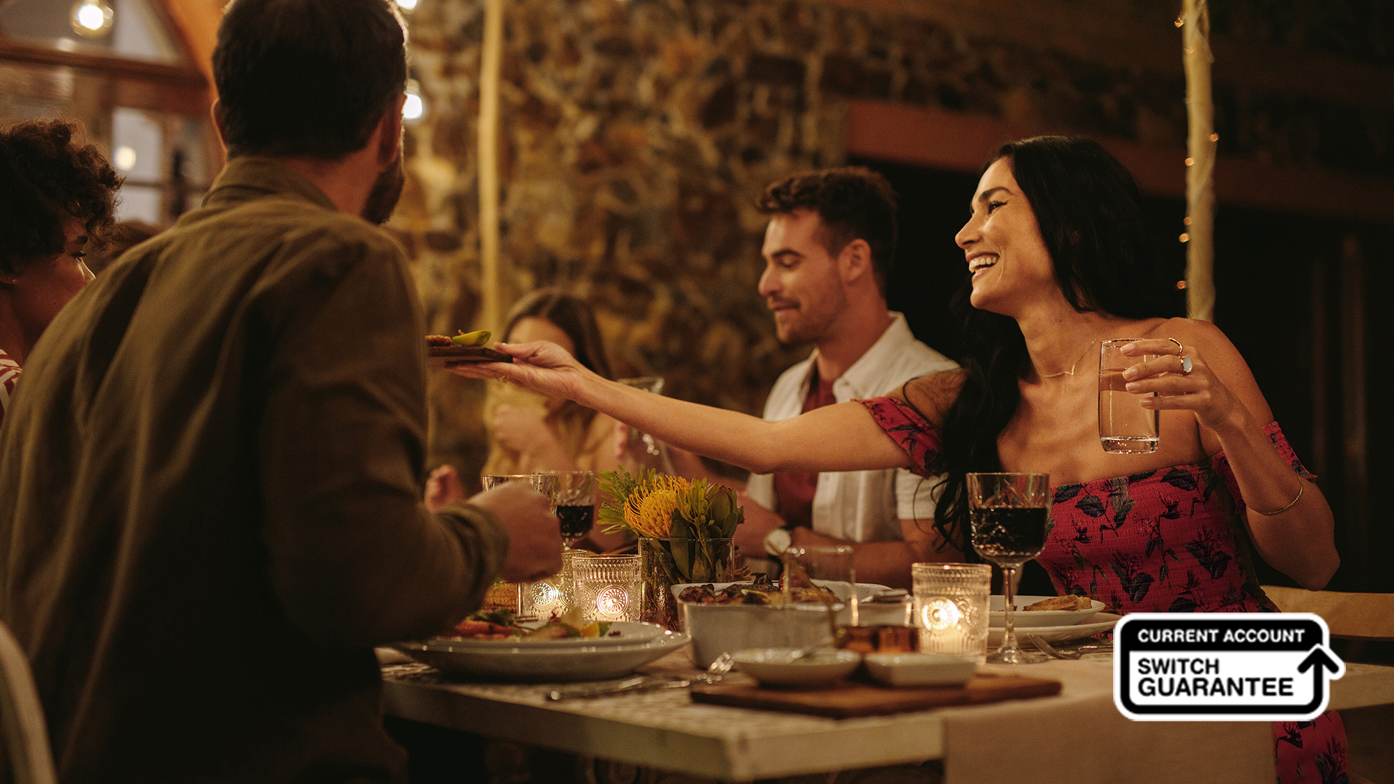 Premier rewards image with current account switch guarantee logo