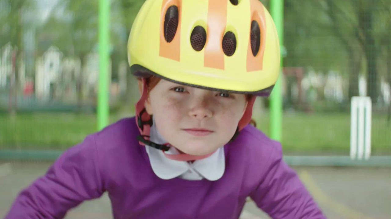 Little boy on the bike