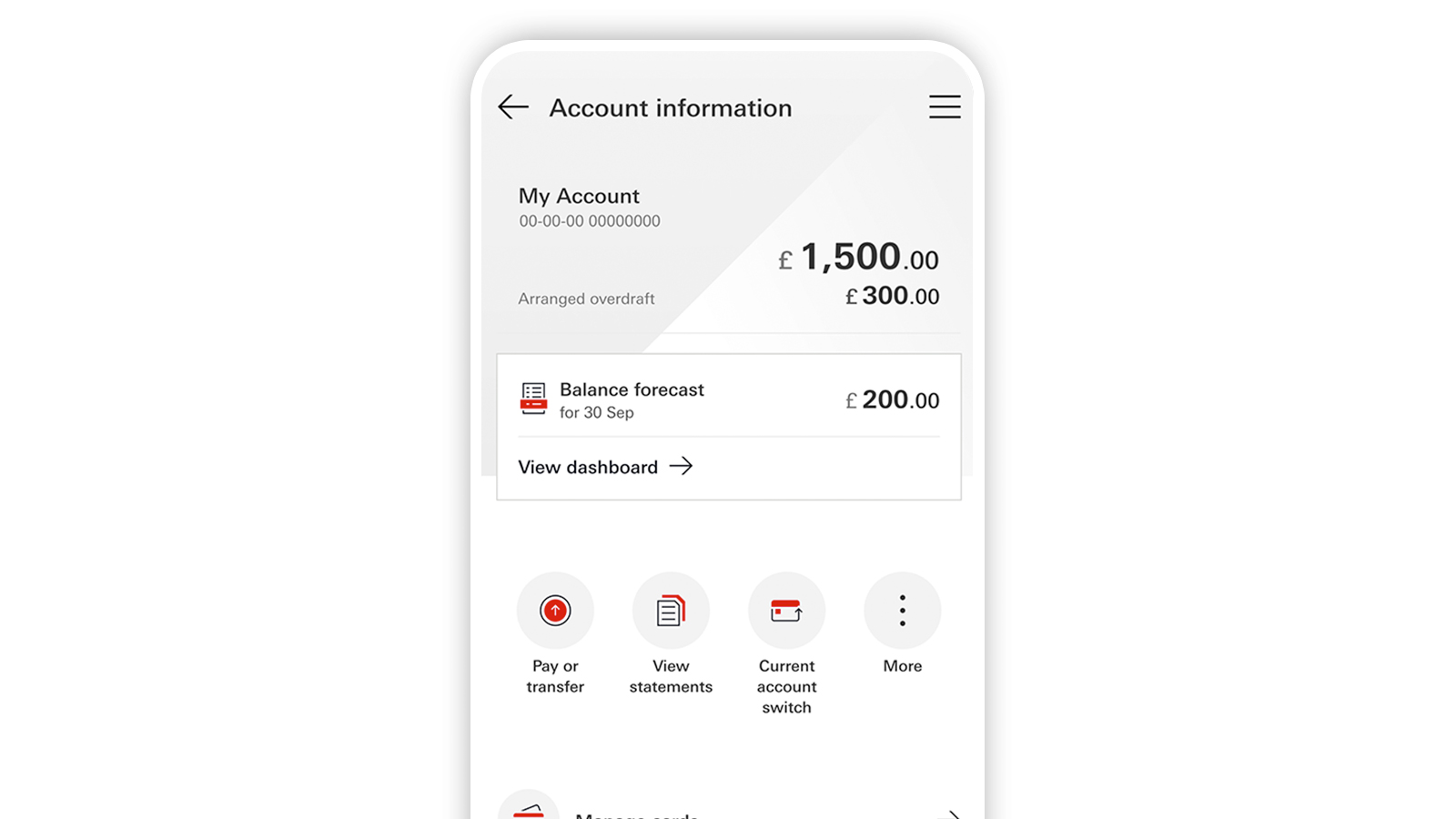 Current account switch service